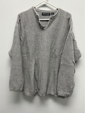 Structure Men's Gray Knit Pullover Sweater